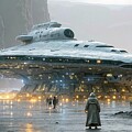 Epic Sci-Fi Spaceship on an Alien Planet - OA02604