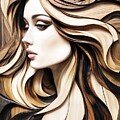 Living Wood - A Beautiful Woman made of Wood - OA03401